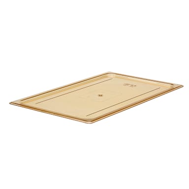 Cambro 10HPC150 H-Pan Amber Full Size Flat Food Pan Cover w/o Handle