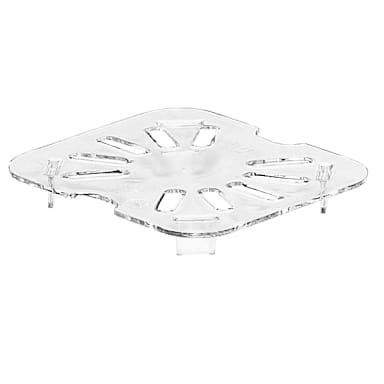 Cambro 60CWD135 Camwear Clear Drain Shelf for 1/6 Size Food Pans