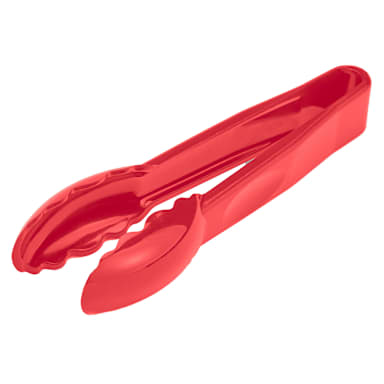 Cambro 6TGS404 Camwear Red 6" Scalloped Tongs