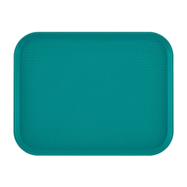 Cambro 1418FF414 Teal 14" x 18" Fast Food Tray - Dozen