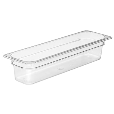 Cambro 24LPCW135 Camwear Clear Half Long Size x 4" D Food Pan