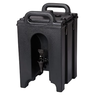 Cambro 100LCD110 Camtainer Black 1.5 Gal. Insulated Beverage Server