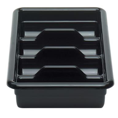 Cambro 1120CBR110 Black 4-Compartment Regal Cambox Bus Box