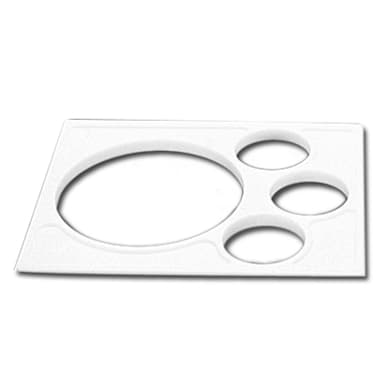 Cambro SBH15148 White 15" Salad Bowl Holder for Food Bars