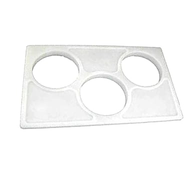 Cambro CPH3148 White 3-Crock Holder for Food Bars