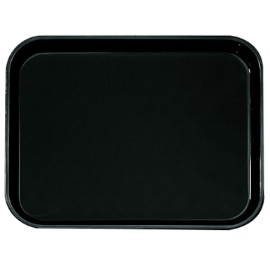 Cambro PT1418110 Black 14" x 18" Non-Skid Polytread Tray