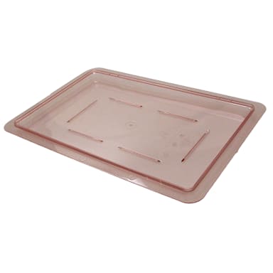 Cambro 1218CCW467 Camwear Red 12" x 18" Food Storage Box Cover / Lid