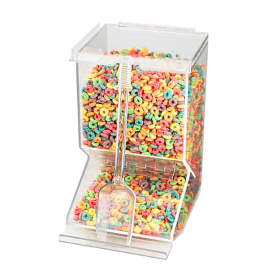 Cal-Mil 656 Bulk Stackable Clear Cereal Dispenser with Scoop