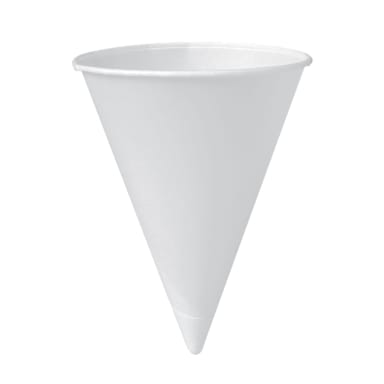 Solo® 6RB-2050 Bare® White 6 Oz. Paper Cone Cup - 5000 / CS
