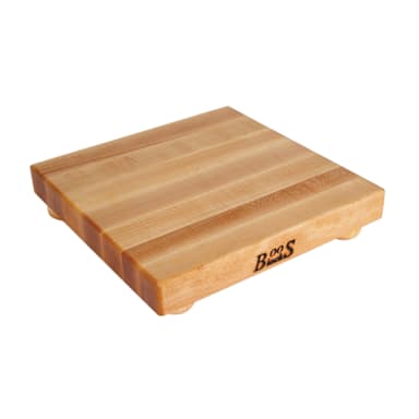 John Boos B12S-3 12" Square Maple Cutting Board With Legs