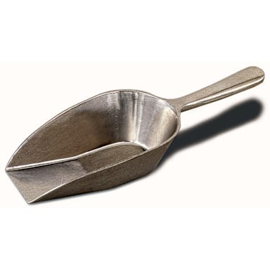 Browne Foodservice 574252 Aluminum 3.5 Oz. Flat-Bottom Scoop