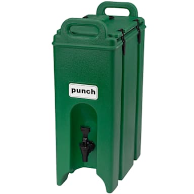 Cambro 500LCD519 Camtainer Green 4.75 Gal. Insulated Beverage Server