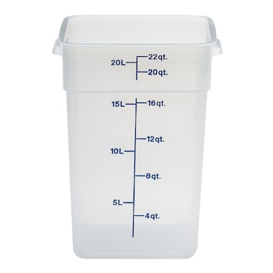 Cambro 22SFSPP190 Translucent Camwear CamSquare 22 Qt. Container