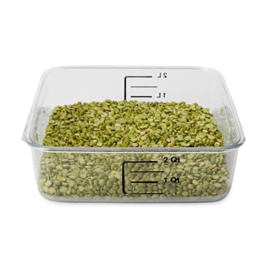 Rubbermaid FG630200CLR Clear Space Saving 2 Quart Square Container