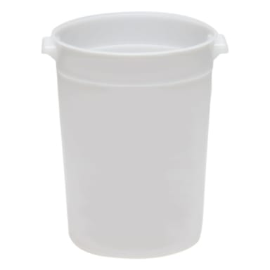 Cambro RFS8N148 White Round 8 Qt Container without Lid or Graduations