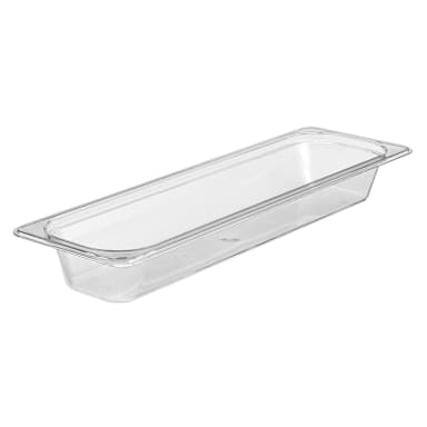 Cambro 22LPCW135 Camwear Clear Half Size Long x 2.5" D Food Pan