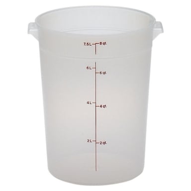 Cambro RFS8PP190 Translucent Round 8 Qt Container