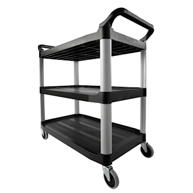 Darling Foodservice Open Side 3-Shelf Utility Cart