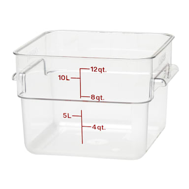 Cambro 12SFSCW135 Clear Camwear CamSquare 12 Qt. Container