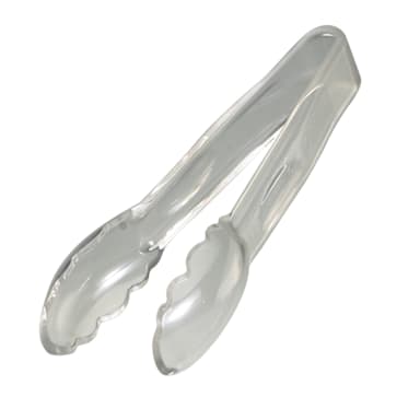 Cambro 6TGS135 Camwear Clear 6" Scalloped Tongs