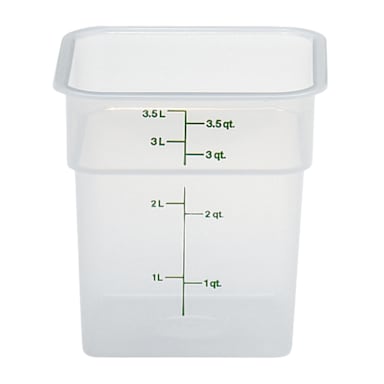 Cambro 4SFSPP190 Translucent Camwear CamSquare 4 Qt. Container