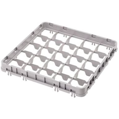 Cambro 25E2151 Camrack Soft Gray 25-Compt Half Drop Camrack Extender
