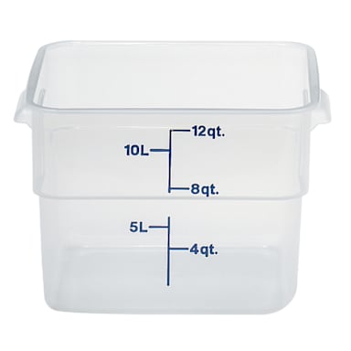 Cambro 12SFSPP190 Translucent Camwear CamSquare 12 Qt. Container
