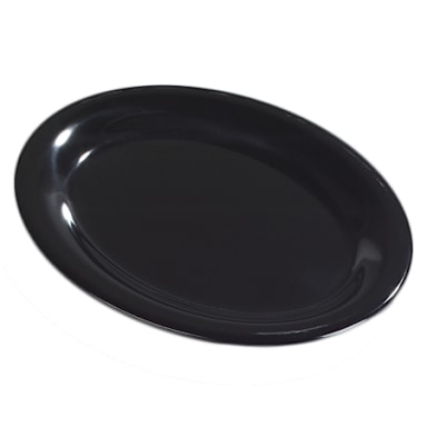 Carlisle 4308203 Durus 12 x 9-1/4 Black Melamine Platter