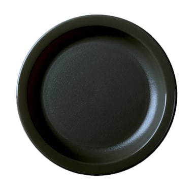 Cambro 65CWNR110 Camwear Black Narrow Rim 6-9/16" Plate