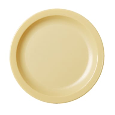 Cambro 65CWNR133 Camwear Beige Narrow Rim 6-9/16" Plate