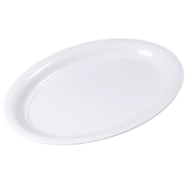 Carlisle 4384002 21" x 15" White Catering Platter