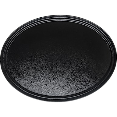 Carlisle 3100GR2004 Griptite 2 Black 31.5 x 23.5 Oval Tray