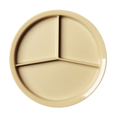 Cambro HK93BCW133 Beige Camwear 3-Compartment Heat Keeper Base