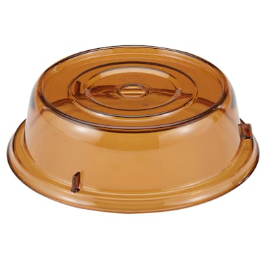Cambro 909CW153 Camwear Camcover Amber 9-3/4" Plate Cover - Dozen