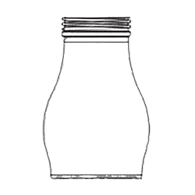 Traex 1214LJ Polycarbonate 16 Ounce Jar for Server
