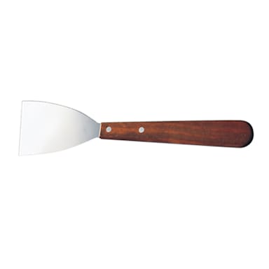 American Metalcraft SSC18 Slanted Edge S/S Pan Scraper w/ Wood Handle