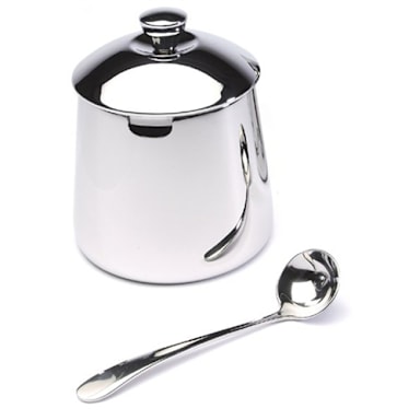Frieling 0106 Mirror Finish 10 Ounce Sugar Bowl with Spoon