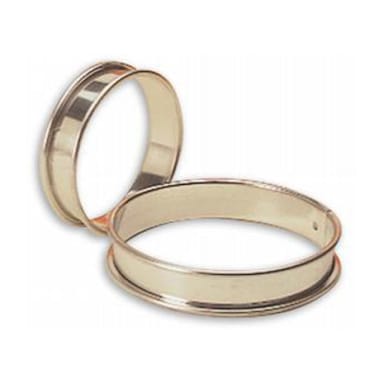 Matfer Bourgeat 371705 S/S 3-1/4" Small Flan Ring - 6 / PK