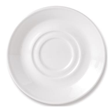 Steelite 11010158 Simplicity White 5-3/4" Double Well Saucer