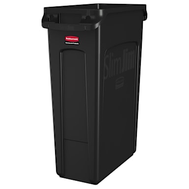 Rubbermaid FG354060BLA Slim Jim Vented 23 Gallon Container