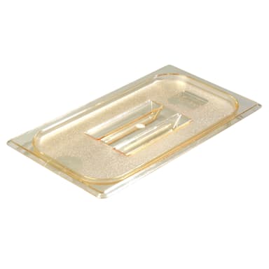 Carlisle 10470U13 StorPlus 1/3-Size Amber Handled Food Pan Lid