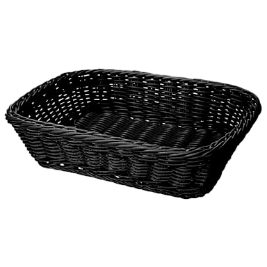 G.E.T. WB-1508-BK Polyweave Black 11-1/2" x 8-1/2" Basket