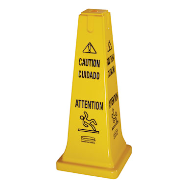 Rubbermaid FG627700YEL Multilingual 26" Caution Safety Cone