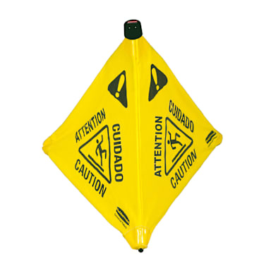 Rubbermaid FG9S0100 Multilingual Wet Floor Pop-Up Safety Cone