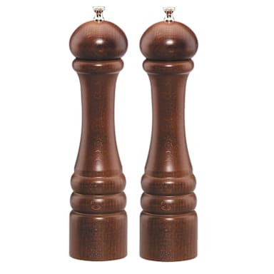 Chef Specialties 10102 Walnut 10" Imperial Salt Mill / Pepper Mill Set