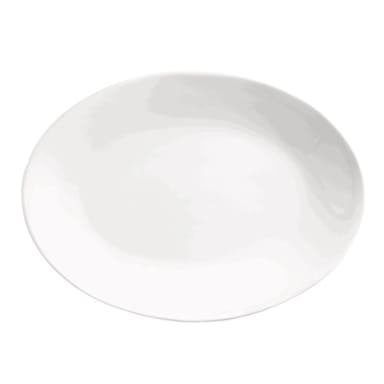 Libbey - Formerly World Tableware 840-540R-15 Porcelana Oval Coupe Platter - 6 / CS
