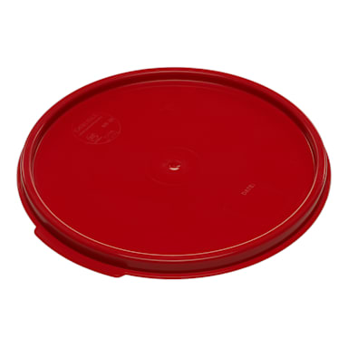 Carlisle 1077205 StorPlus 6/8 Qt. Round Red Container Lid