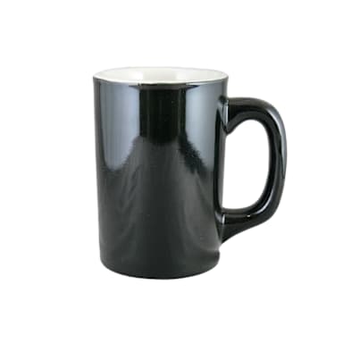 Vertex® China LH-BK Vista 11 Oz. Black Log Home Mug