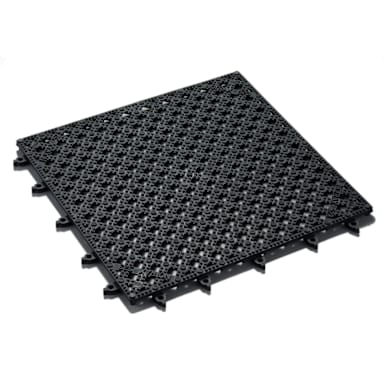 American Metalcraft BT12X12 Black Vinyl 12 x 12" Bar Tiles
