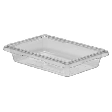 Cambro 12183CW135 Camwear Clear 12" x 18" x 3.5" Food Storage Box